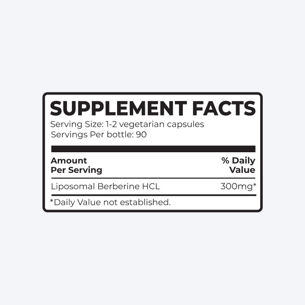 Berberine Lipo - 90 Capsules